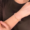 Billede af Belladi "Ella Orange" armbånd sølv m. fvp (16-22 cm)
