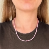 Billede af Belladi "Ella Pink" halskæde sølv m. fvp (40-48 cm)