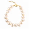 Billede af Belladi "Estelle Pearl" armbånd forgyldt sølv m. fvp (17-23 cm)