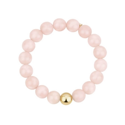 Billede af BAY "Rose Bracelet" armbånd forgyldt stål m. sten