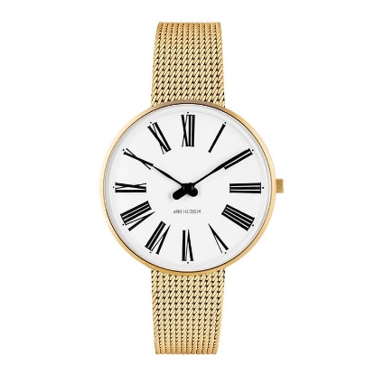 Billede af Arne Jacobsen ur - Roman - hvid 34mm