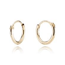 Billede af Creol ørering 1,3mm. 17 mm. 8kt.