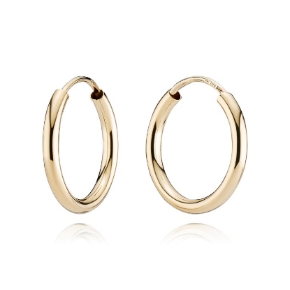 Billede af BNH Creol ørering 2,0 mm. 20 mm. 8kt.