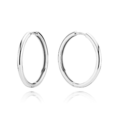 Billede af BNH Knæk creol øreringe 2,2 mm. 20 mm. 925s