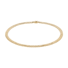 Billede af Kæde mursten 14kt 7rk bredde 7,0mm 42cm