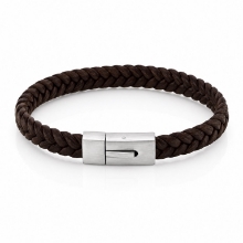 Billede af Gentleman's "Diego" armbånd brun læder (23 cm)