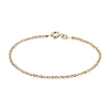 Billede af BNH Armbånd anker rund sølv forgyldt t 0,50/br 1,8mm 18,5cm