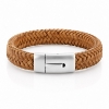 Billede af Gentleman's "Charles" armbånd brun læder (19,5-23 cm)