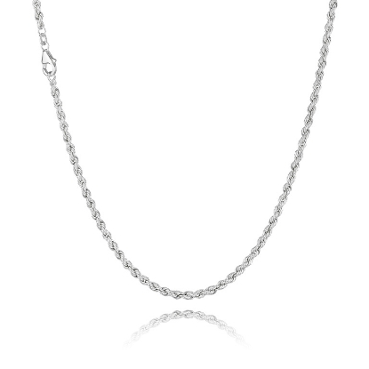 Billede af Kæde cordel sølv bredde 3,2mm 42 cm.