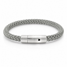Billede af Gentleman's "James" armbånd grå nylon (21 cm)
