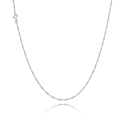 Billede af BNH Halskæde Singapore 2,30 mm. 925s 45 cm