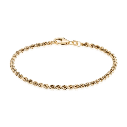 Billede af BNH Armlænke cordel br. 3,2 mm. 8 kt.