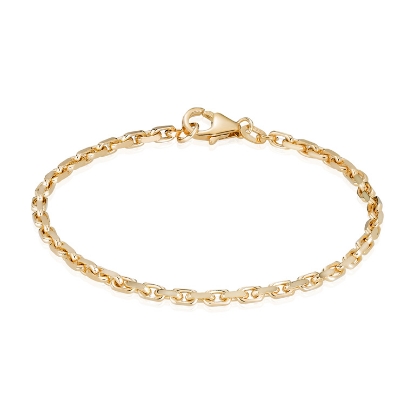 Billede af BNH armbånd anker facet 2,8mm i 8 kt.