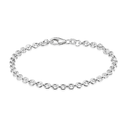 Billede af BNH Armbånd anker rund sølv t 1,00/br 2,9mm 21cm
