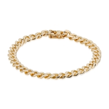 Billede af Armbånd panser facet br. 6,1 mm. 21 cm 14 kt.