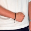 Billede af Gentleman's "Marco" armbånd stål m. ægte sten (21-25 cm)
