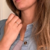 Billede af Belladi "Alisa" ring forgyldt sølv m. ferskvandsperle (str. 47-54)