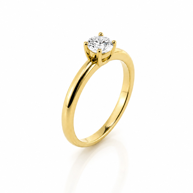 Billede af Belladi "Pamela" ring forgyldt sølv m. cz (str. 52-57)