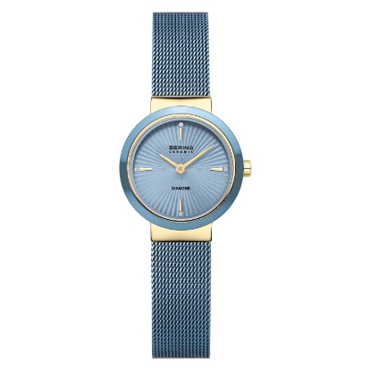 Billede af Bering Ceramic Diamond dameur stål gulddoublé 25mm 5bar