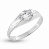 Billede af Ring m. syn. sten 7*5 mm. 925 s.