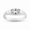Billede af Ring m. syn. sten 7*5 mm. 925 s.