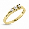 Billede af Ring m. syn stene 3*2½ mm 8 kt