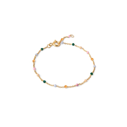 Billede af ENAMEL Copenhagen Lola Dreamy armbånd sølv forgyldt (15 + 4cm)