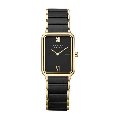 Billede af Bering Ceramic dameur stål gulddoublé 23mm 3bar