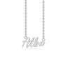 Billede af Studio Z "Name Tag - ALBA" halskæde sølv (40-45 cm)