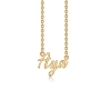 Billede af Studio Z "Name Tag - AYA" halskæde forgyldt sølv (40-45 cm)