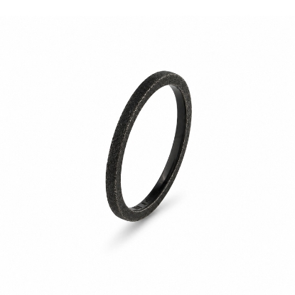 Billede af Garderring, bredde 1,6 mm, tyk 1,7 mm, 925s oxyd forskel. overflader