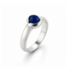 Billede af Ring  m. cab. sl. lapis 5 m/m. 925s.