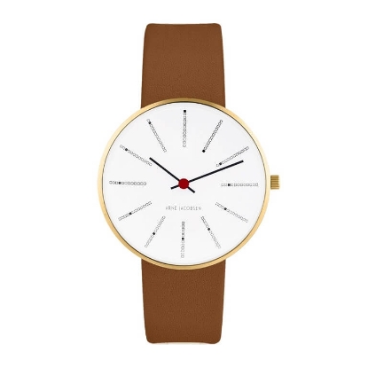 Billede af Arne Jacobsen ur - Bankers - hvid 34mm