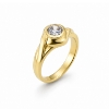 Billede af Ring med syn sten 5,5 mm 8 kt.