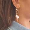 Billede af STINE A Cherry Blossom Twist ørering forgyldt sølv (1 stk.)