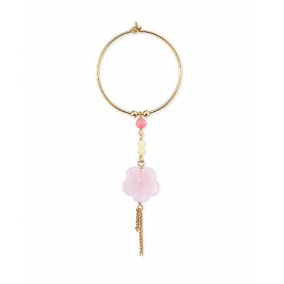 Billede af STINE A Cherry Blossom Hoop ørering forgyldt sølv (1 stk.)