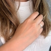 Billede af Vielses & Forlovelses ringe 925 s. (br. 3,5 mm. tk. 1,5 mm.)
