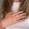 Billede af Ring m. 5 hjerter 925s