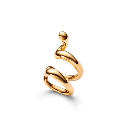 Billede af Maria Black 'Whirl' Ear Cuff forgyldt sølv