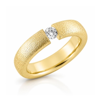 Billede af Ring flying diamond, 0,12 w/vs. 8 kt.