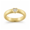 Billede af Ring dia. hjerte slib 0,25 tw/vvs. 14 kt.