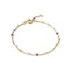 Billede af ENAMEL Copenhagen Lola Rainbow armbånd forgyldt messing (15 + 4 cm)