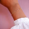 Billede af ENAMEL Copenhagen Lola Rainbow armbånd forgyldt messing (15 + 4 cm)
