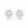 Billede af Ørestikker "Pearly Flowers" 925s sølv