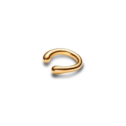 Billede af Maria Black 'Curl Medium' Ear Cuff forgyldt sølv