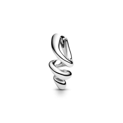 Billede af Maria Black 'Coil Huggie' ørering sølv