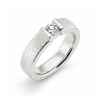 Billede af Ring m. syn. sten 4,5 mm. 925s.