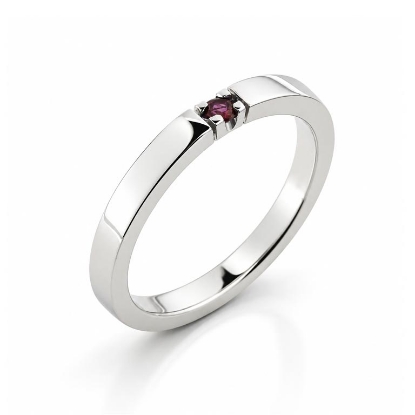 Billede af Allia. ring 1* ægte rubin 14 kt. hvg.