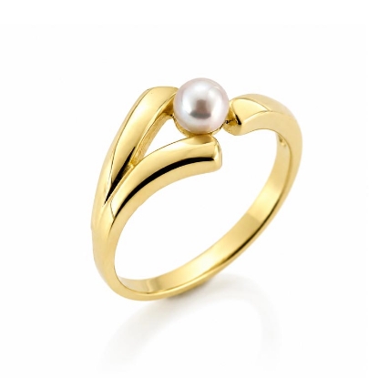 Billede af Ring saltvands perle 4½-5 m/m. 14 kt. 