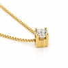 Billede af Collie med brill. 0,10 ct. w/vs 4 grab. chatonsfatn. ven. tr. 0,8 mm. 45 cm. 14 kt.